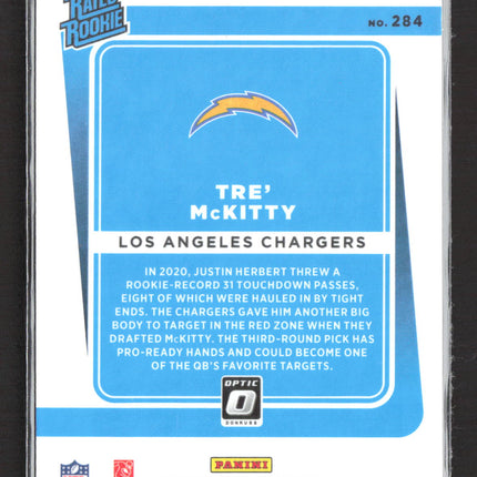 2021 Panini Donruss Optic Prizm Tre' McKitty #284 Purple Shock