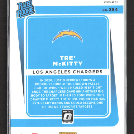 2021 Panini Donruss Optic Prizm Tre' McKitty #284 Pink
