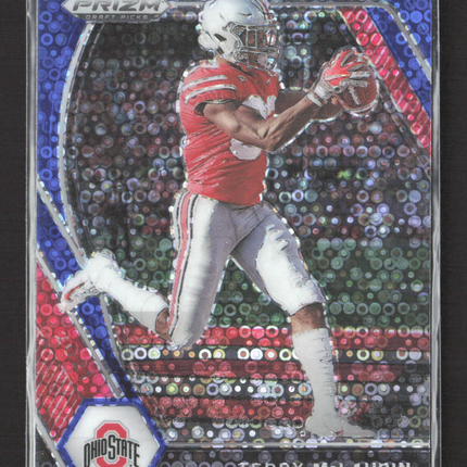 2021 Panini Prizm Draft Picks Terry McLaurin #43 Blue Disco