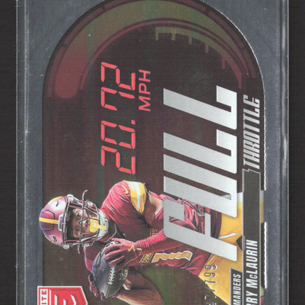 2025 Panini Donruss Elite Full Throttle Terry McLaurin #19 Die-Cut 447/799