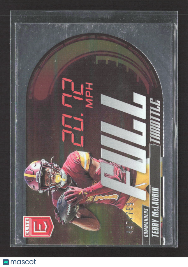 2025 Panini Donruss Elite Full Throttle Terry McLaurin #19 Die-Cut 447/799