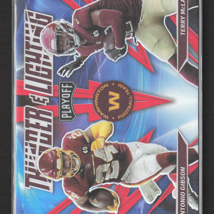 2021 Panini Playoff Thunder Lightning Prizm Antonio Gibson Terry McLaurin #TL-3