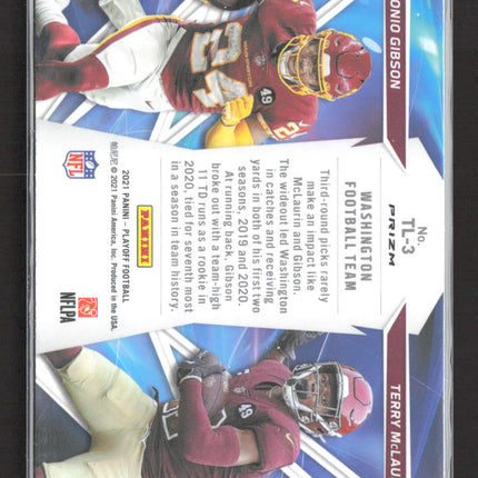 2021 Panini Playoff Thunder Lightning Prizm Antonio Gibson Terry McLaurin #TL-3