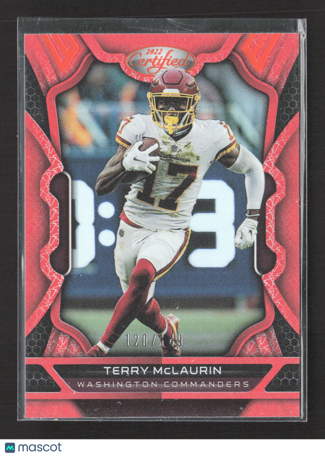 2022 Panini Certified Terry McLaurin #100 Red 120/149