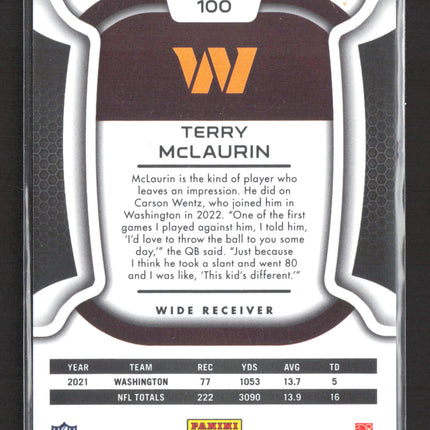 2022 Panini Certified Terry McLaurin #100 Red 120/149
