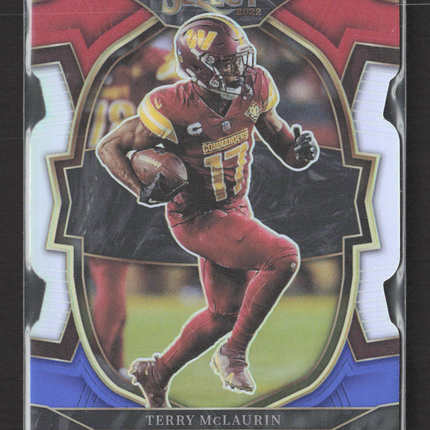 2023 Panini Select Concourse Terry McLaurin #77 Red White & Blue Die-Cut