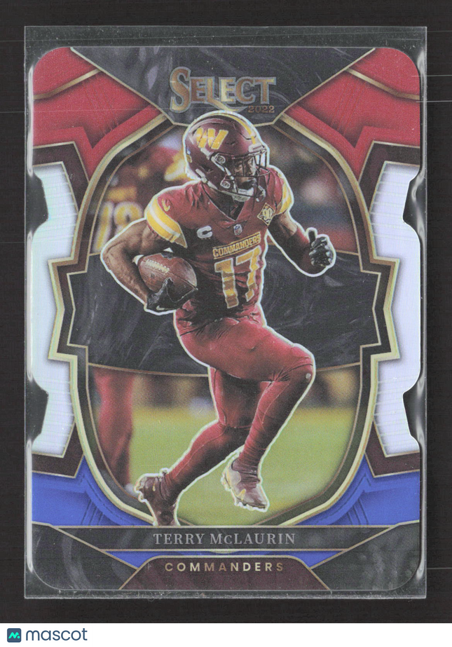 2023 Panini Select Concourse Terry McLaurin #77 Red White & Blue Die-Cut