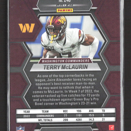 2023 Panini Mosaic Prizm Terry McLaurin #246 silver