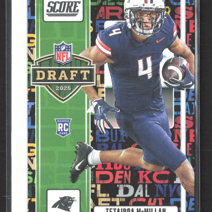 2025 Panini Score Football Tetairoa McMillan #1 RC