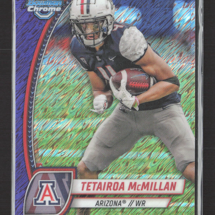2024 Bowman Chrome University Tetairoa McMillan #170 Purple shimmer