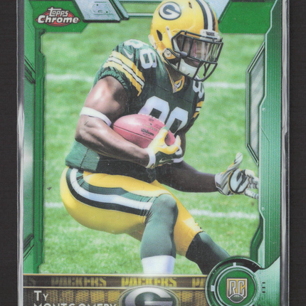 2015 Topps Chrome Ty Montgomery #119 Green Refractor RC