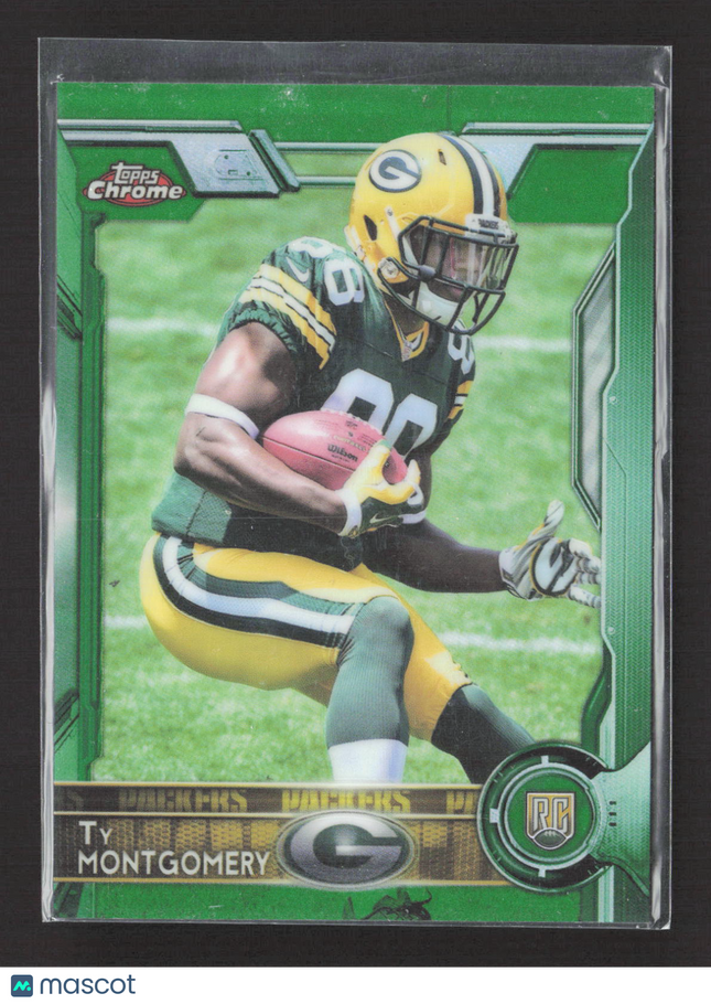 2015 Topps Chrome Ty Montgomery #119 Green Refractor RC
