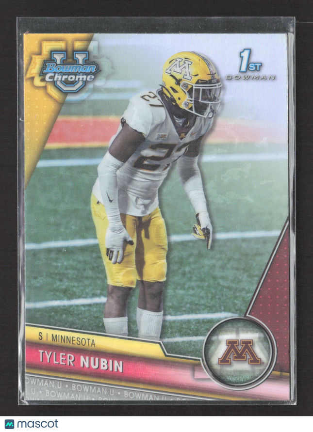 2023 Bowman Chrome University Tyler Nubin #123 Refractor 1st Bowman