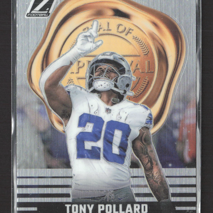 2023 Panini Zenith Football Zeal of Approval Tony Pollard #11