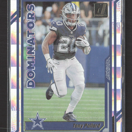 2023 Panini Donruss Dominators Tony Pollard #D-21 Checkerboard