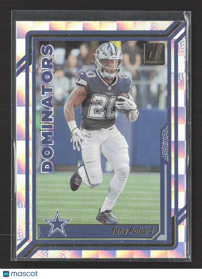 2023 Panini Donruss Dominators Tony Pollard #D-21 Checkerboard