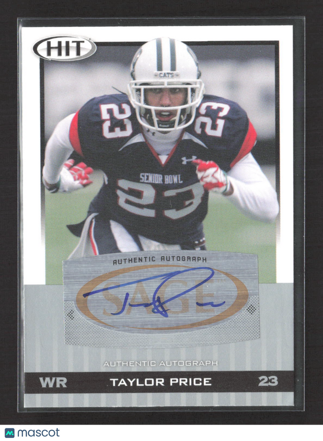 2010 SAGE HIT Taylor Price #A87 Authentic Autograph