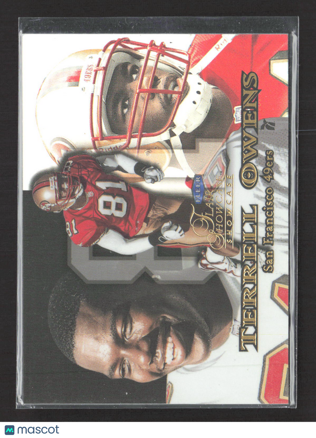 1999 Fleer Flair Showcase Terrell Owens #146 Row 3