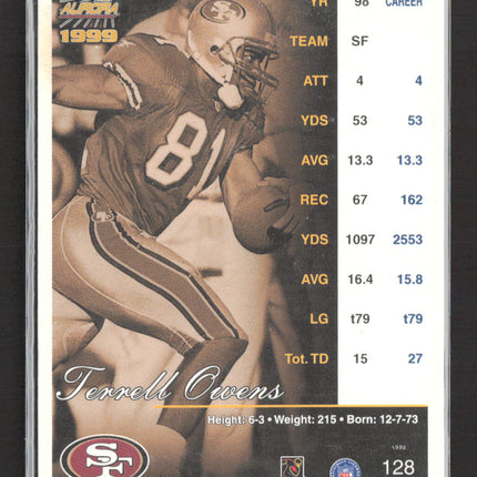 1999 Pacific Aurora Terrell Owens #128