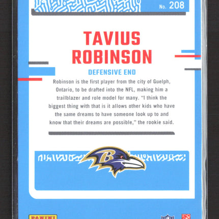 2023 Panini Donruss Optic Tavius Robinson #208
