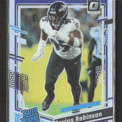 2023 Panini Donruss Optic Tavius Robinson #208 holo
