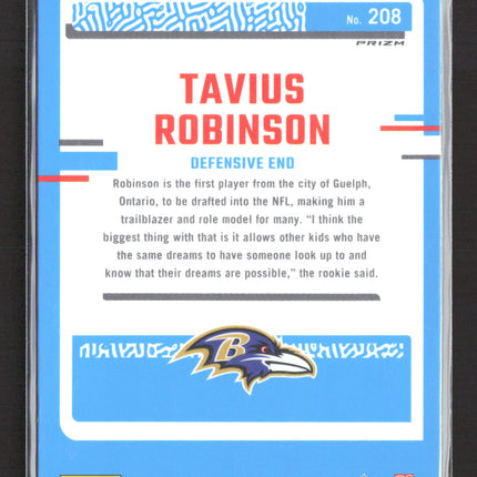 2023 Panini Donruss Optic Tavius Robinson #208 holo