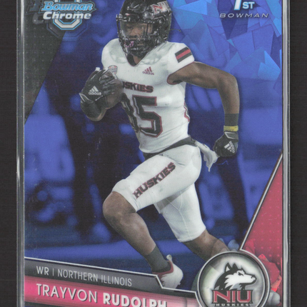 2023 Topps Bowman Chrome University Trayvon Rudolph #119 sapphire