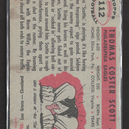 1956 Topps Tom Scott #112