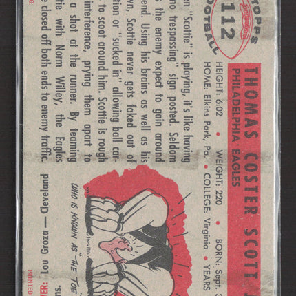 1956 Topps Tom Scott #112