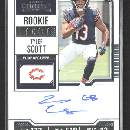 2023 Panini Contenders Football Tyler Scott #138 auto