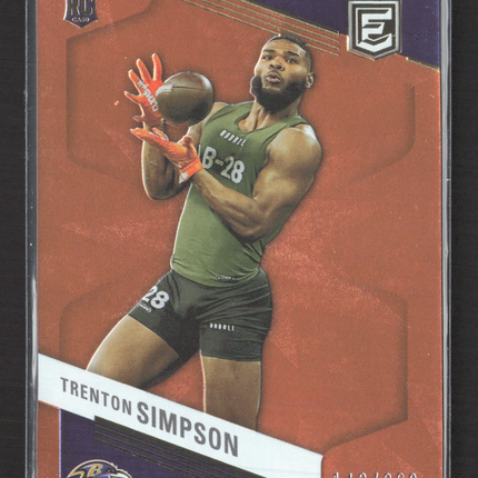 2023 Panini Donruss Elite Trenton Simpson #187 RC 142/399
