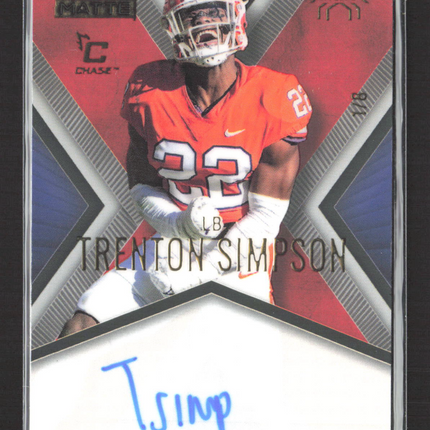 2023 Wild Card Matte X-Plode Trenton Simpson #MXP-A auto /8