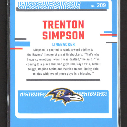 2023 Panini Donruss Optic Trenton Simpson #209