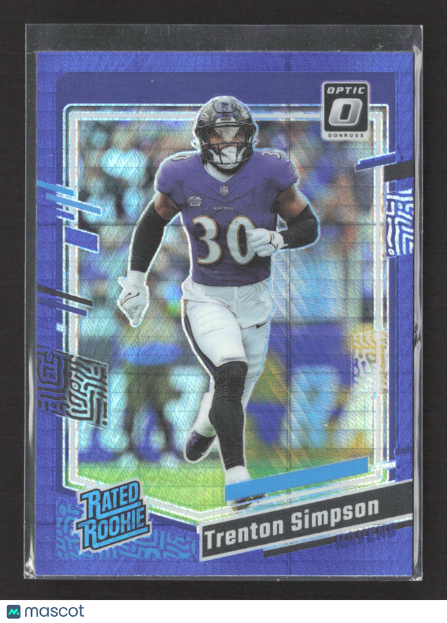 2023 Panini Donruss Optic Trenton Simpson #209 Blue Hyper