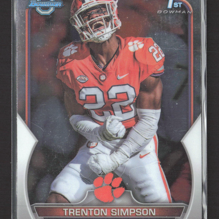 2022 Bowman University Trenton Simpson #45 1st Bowman