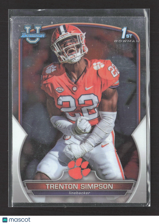 2022 Bowman University Trenton Simpson #45 1st Bowman