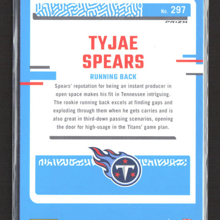 2023 Panini Donruss Optic Prizm Tyjae Spears #297 Blue Hyper