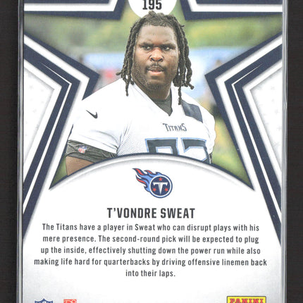 2024 Panini Rookies & Stars T'Vondre Sweat #195 Purple RC 116/299