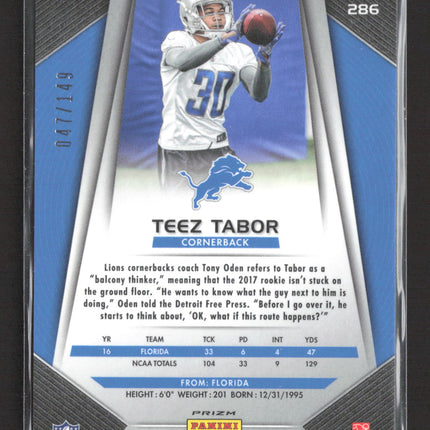 2017 Panini Prizm Teez Tabor #286 BLue Wave /149