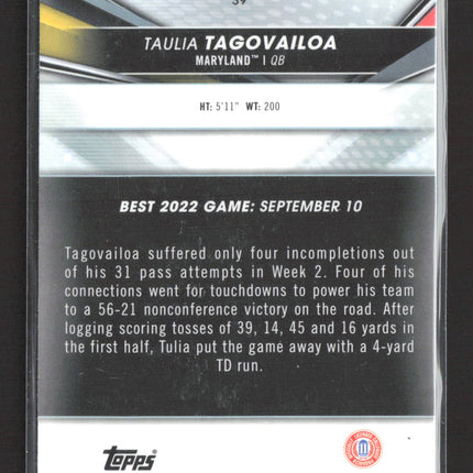 2022 Bowman University Taulia Tagovailoa #39
