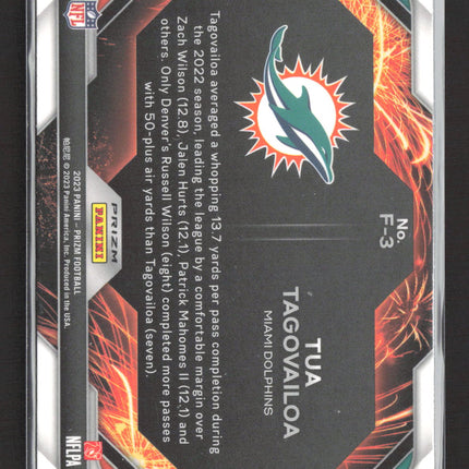2023 Panini Prizm Fireworks Tua Tagovailoa #F-3 Green