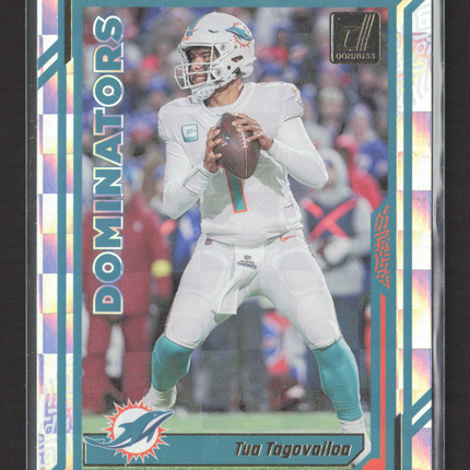 2023 Panini Donruss Dominators Tua Tagovailoa #D-13 Holo
