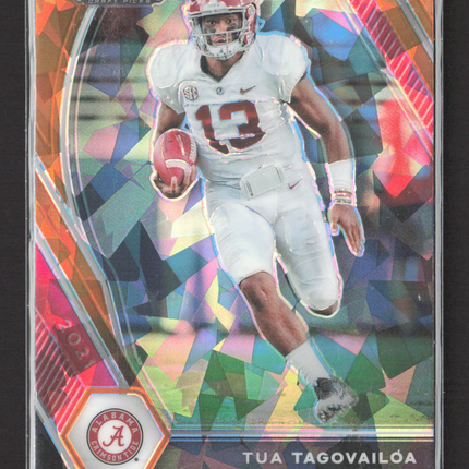 2021 Panini Prizm Draft Picks Tua Tagovailoa #21 orange ice