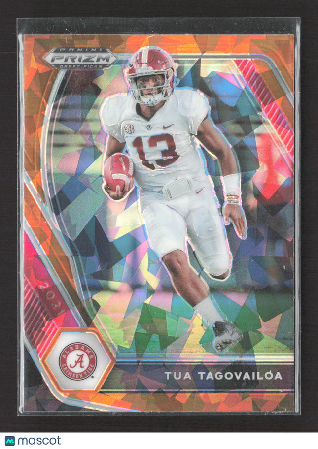2021 Panini Prizm Draft Picks Tua Tagovailoa #21 orange ice