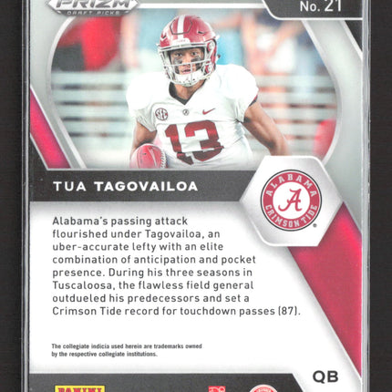2021 Panini Prizm Draft Picks Tua Tagovailoa #21 orange ice