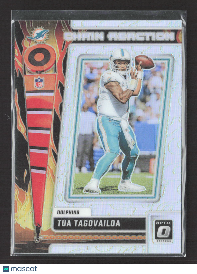 2023 Panini Donruss Optic Chain Reaction Tua Tagovailoa #CR-TT silver