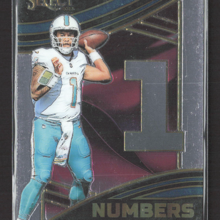 2024 Panini Select Numbers Tua Tagovailoa #NMB-TTA