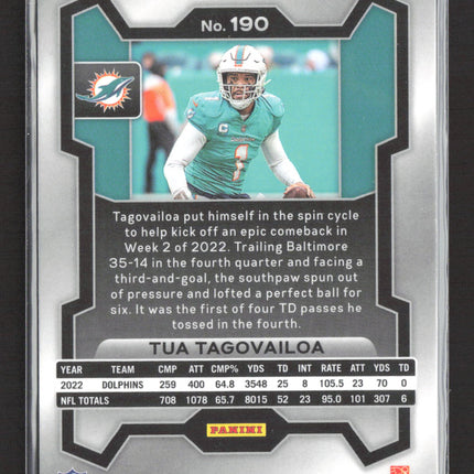 2023 Panini Prizm Tua Tagovailoa #190 silver