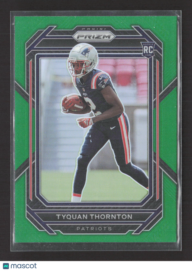 2023 Panini Prizm Tyquan Thornton #328 Green RC