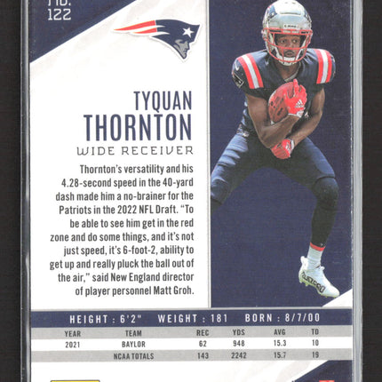 2022 Panini Phoenix Tyquan Thornton #122 RC